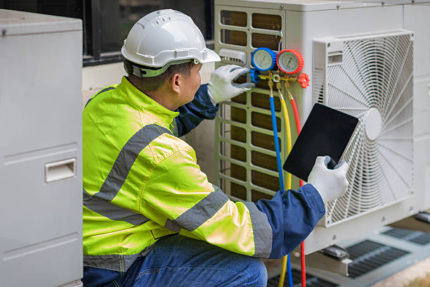 Professional Hvac technician working in Westville, OH